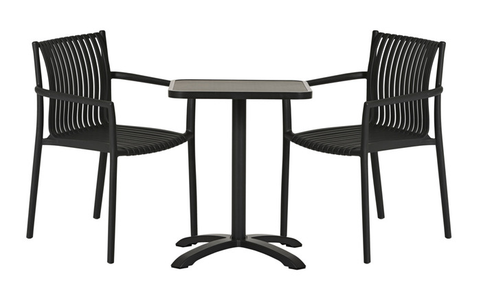 Trädgårdsstol Wien Svart Sunlife